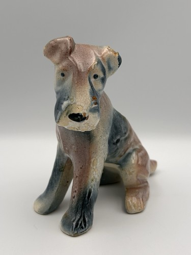Vintage ceramic airedale - ceramic,