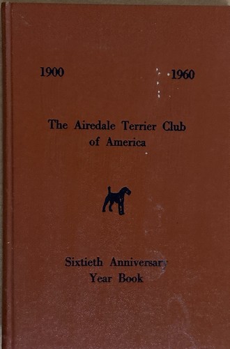 1960 airedale terrier club - airedale,